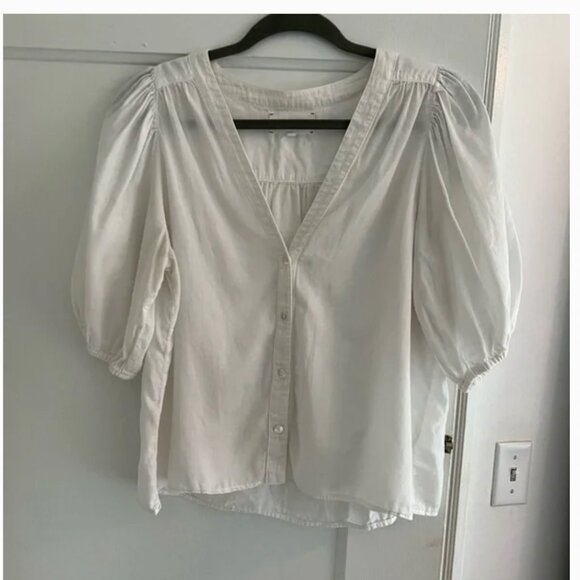 XiRENA White Blouse - Picture 2 of 6